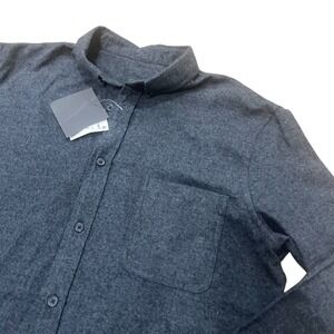 14th & Union Men Charcoal Gray Long‎ Sleeve Button Up Shirt Size Large NWT